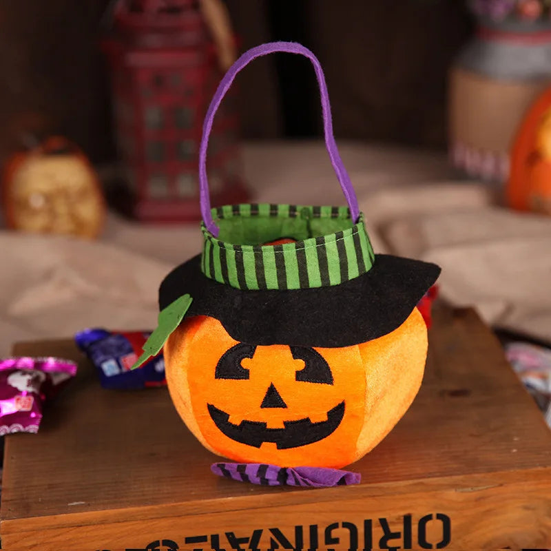 FCJ Cute Pumpkin Witch Halloween Candy Bags Gift Box Set for Holiday Supplies