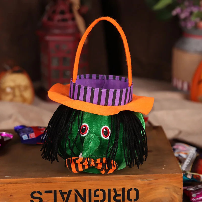 FCJ Cute Pumpkin Witch Halloween Candy Bags Gift Box Set for Holiday Supplies