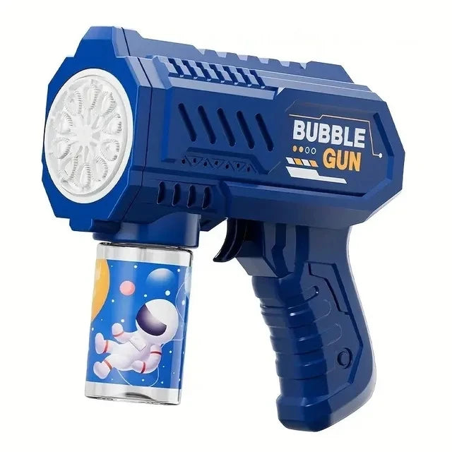 Unicorn electric bubble gun, toy bubble machine, automatic soap blower with lights, summer outdoor party games, children's gifts