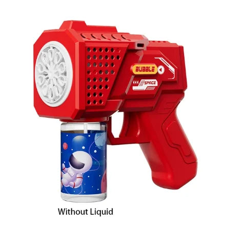 Unicorn electric bubble gun, toy bubble machine, automatic soap blower with lights, summer outdoor party games, children's gifts