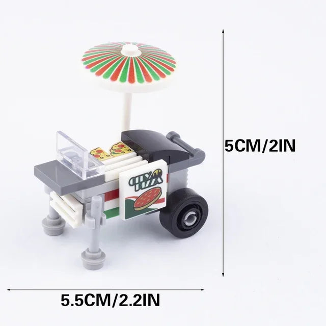 Building Blocks Printed Bricks Seafood Vegetables Ice Cream Express Package Computer Controller Christmas Halloween Gifts MOC