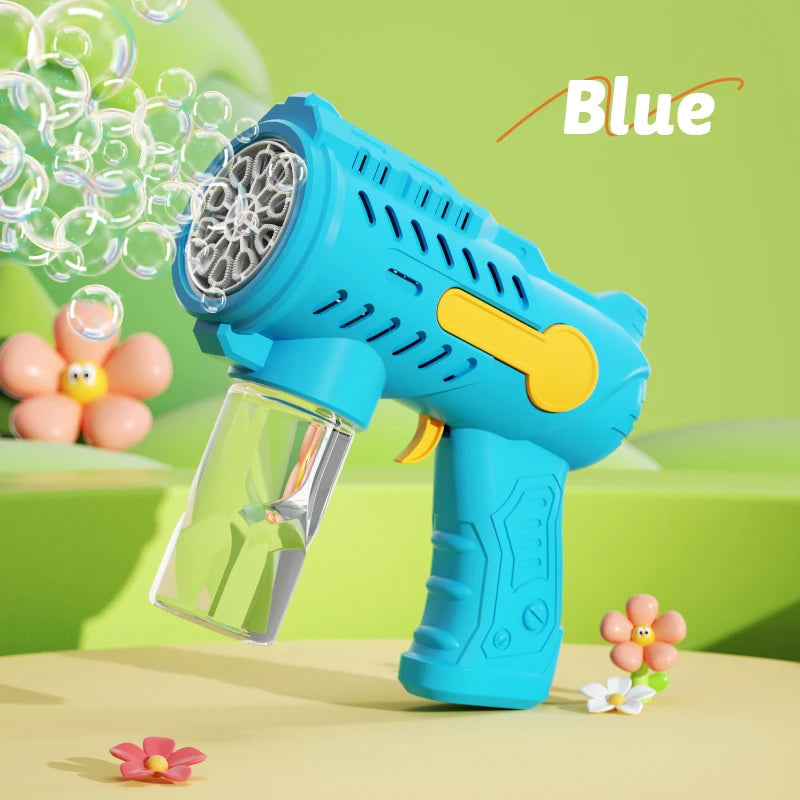 Outdoor wedding bubble gun toy, children's bubble toy, parent-child interactive game without battery bubble water