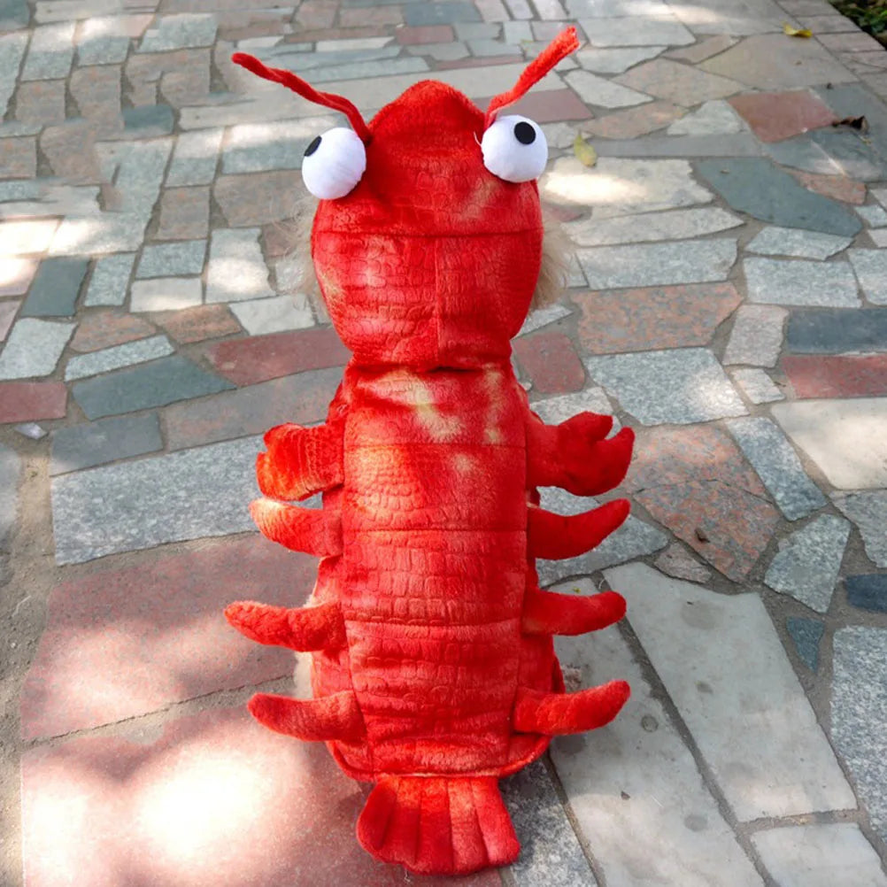 Winter Pet Dog Clothes Halloween Lobster Costume Cat Cosplay Xmas Suit Dog Fancy Dress Pet Outfit Funny Clothing French Bulldogs