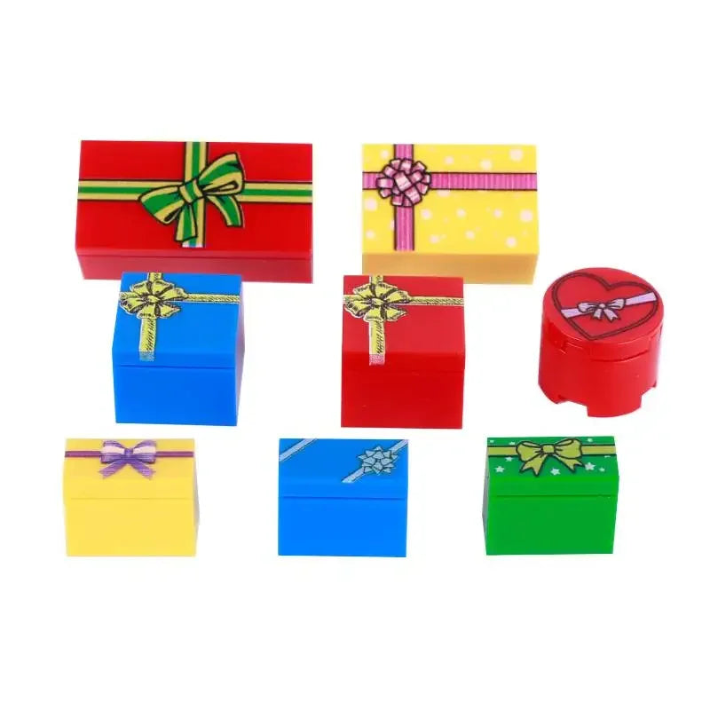 Building Blocks Printed Bricks Seafood Vegetables Ice Cream Express Package Computer Controller Christmas Halloween Gifts MOC