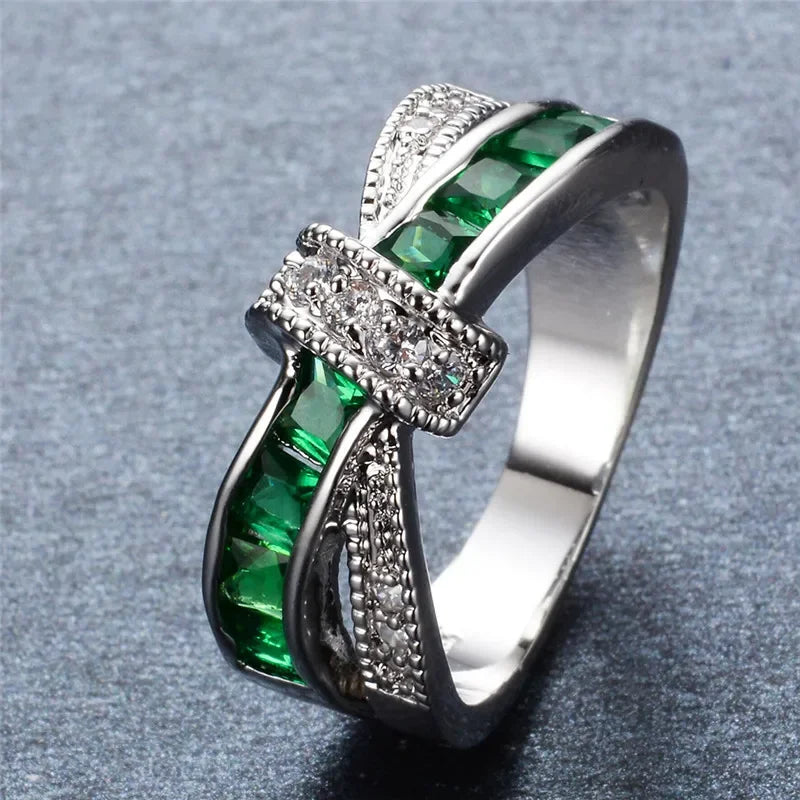 925 sterling Silver Luxury Colored zircon Rings For Women size 6-10 Fashion Party Wedding Accessories Jewelry Christmas gifts