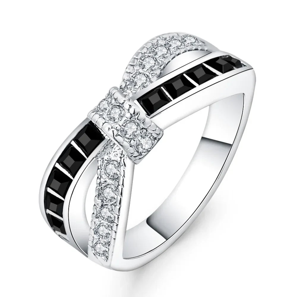 925 sterling Silver Luxury Colored zircon Rings For Women size 6-10 Fashion Party Wedding Accessories Jewelry Christmas gifts