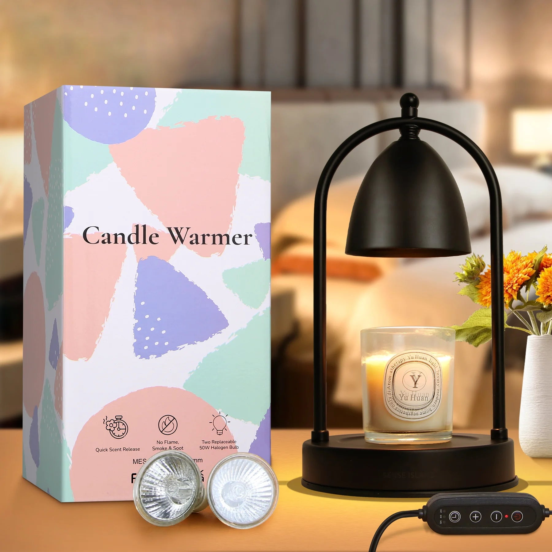 LED Desk Lamp Wax Melting Light Best Gift Retro Candle Lamps Festival Halloween Modern Decoration Mood Light Home Bedside Lamp