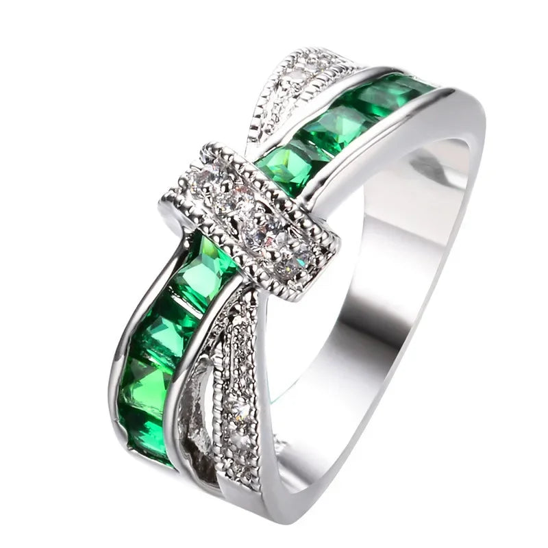 925 sterling Silver Luxury Colored zircon Rings For Women size 6-10 Fashion Party Wedding Accessories Jewelry Christmas gifts