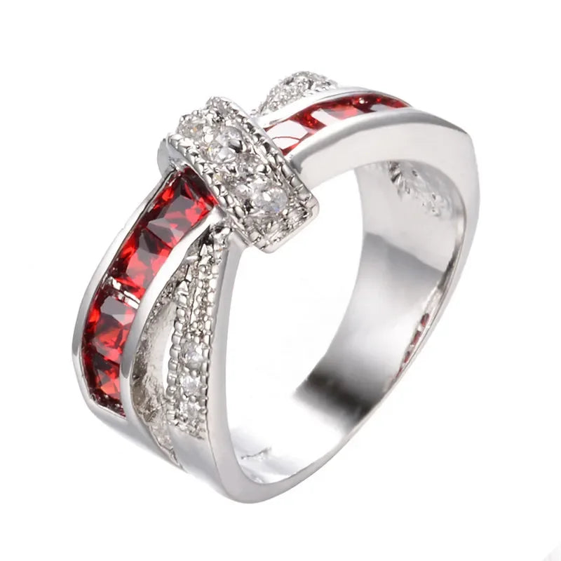 925 sterling Silver Luxury Colored zircon Rings For Women size 6-10 Fashion Party Wedding Accessories Jewelry Christmas gifts