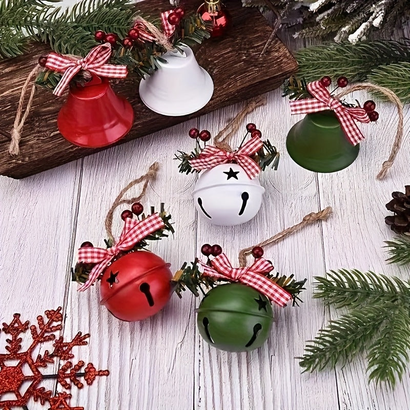 8 Sets of Christmas Bells in Different Styles, Jingle Bells, Multifunctional Christmas Tree Ornaments, Exquisite Christmas Decorations, Christmas Party Supplies, Christmas Tree Decorations