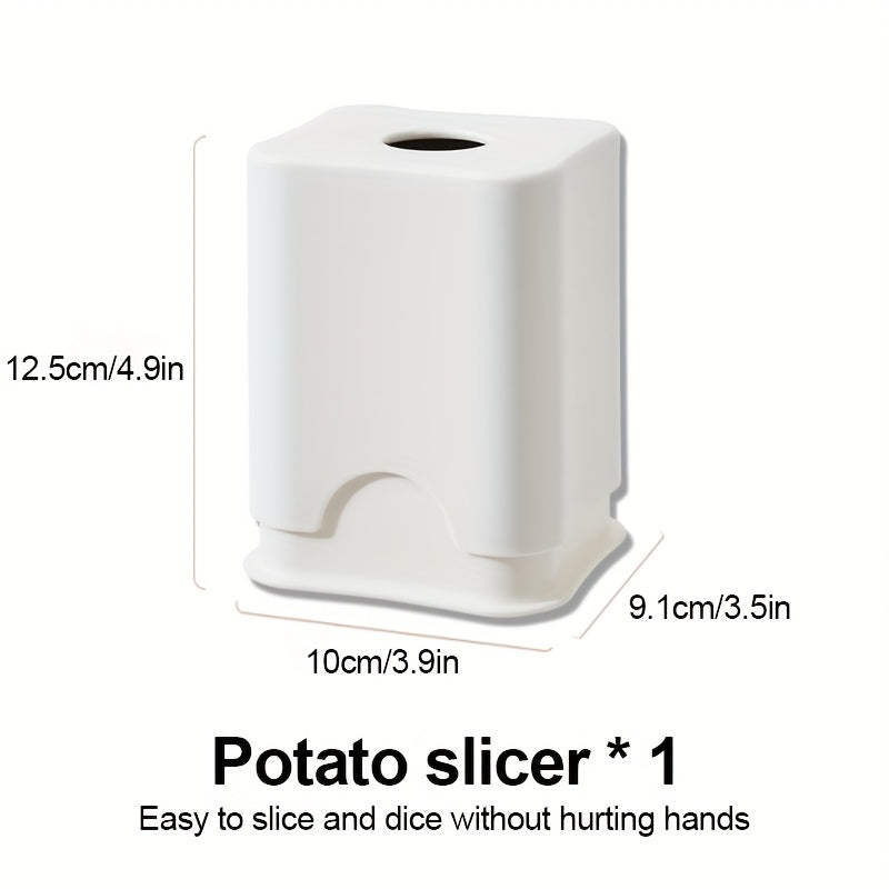 49-Grid Stainless Steel Potato Slicer and French Fry Cutter - Durable, Safe Design for Home, Hotel, and Commercial Kitchens, Vegetable Slicer and Chopper