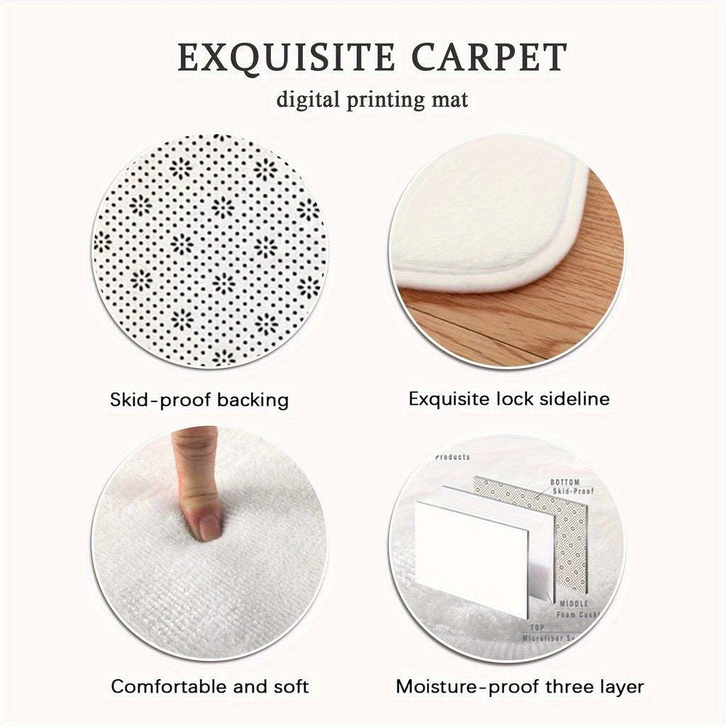 2/3pcs Merry Christmas Winter Decor Candy Canes Holly Snowflake Kitchen Mat Set, Luxury Holiday Red Green Memory Foam Mat for Easy Cleaning - Festive Home Gift