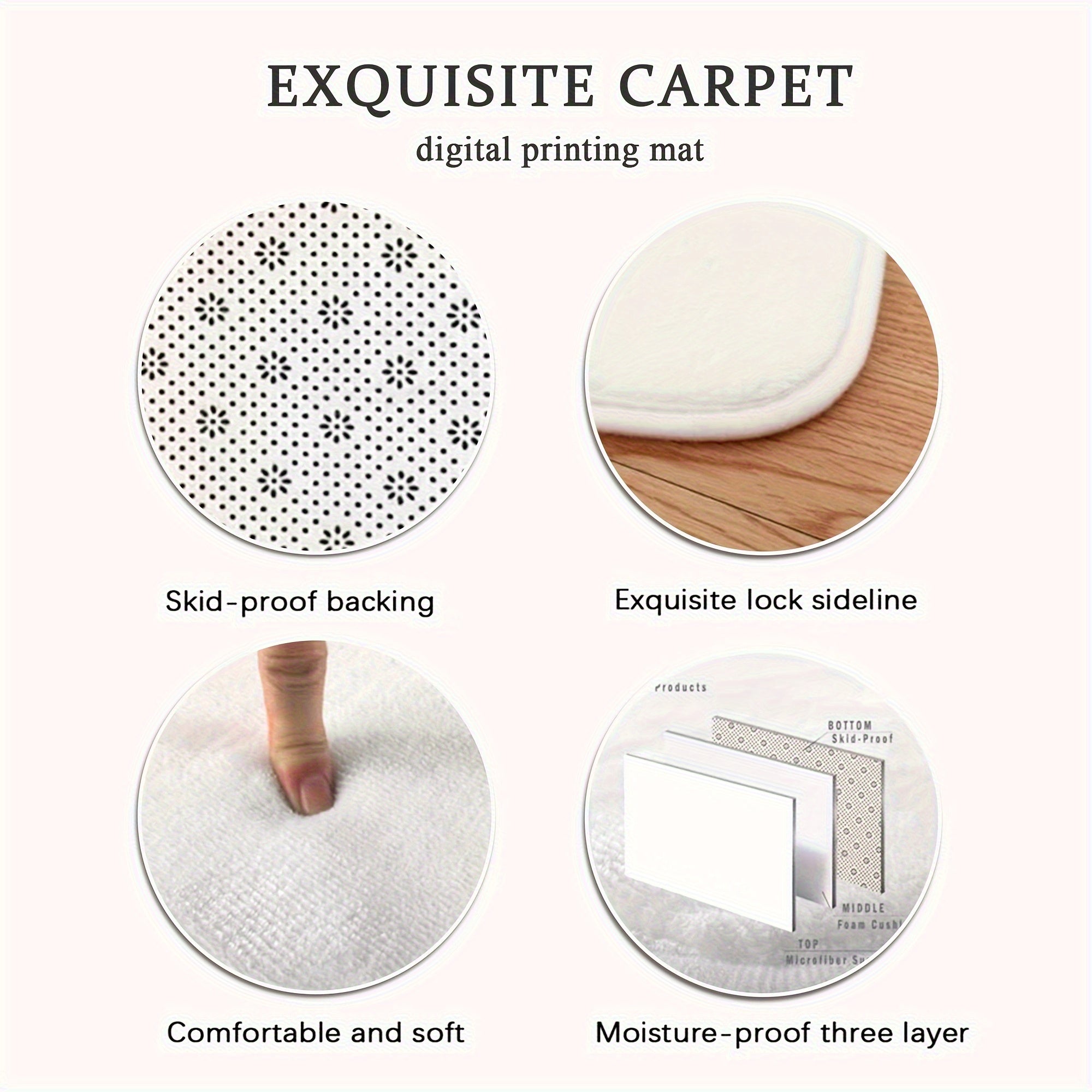 2/3pcs Merry Christmas Winter Decor Candy Canes Holly Snowflake Kitchen Mat Set, Luxury Holiday Red Green Memory Foam Mat for Easy Cleaning - Festive Home Gift