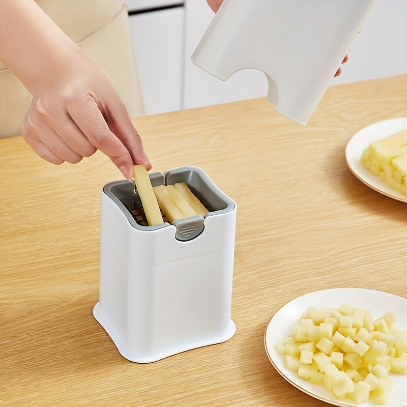 49-Grid Stainless Steel Potato Slicer and French Fry Cutter - Durable, Safe Design for Home, Hotel, and Commercial Kitchens, Vegetable Slicer and Chopper