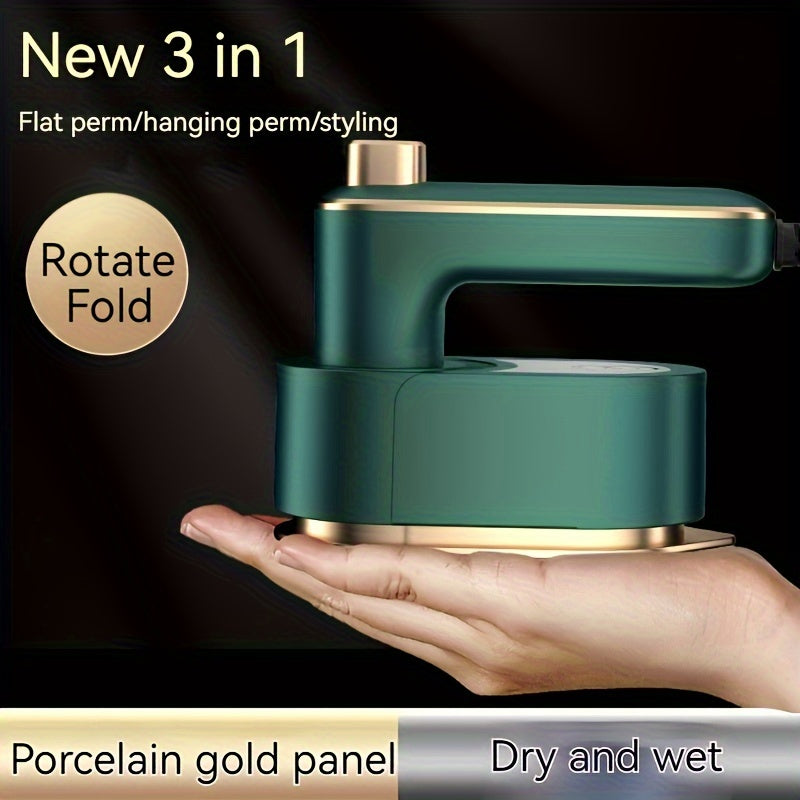 1pc Portable Foldable New Steam Iron, Mini Rotary Hanging Steamer for Home Clothing Ironing