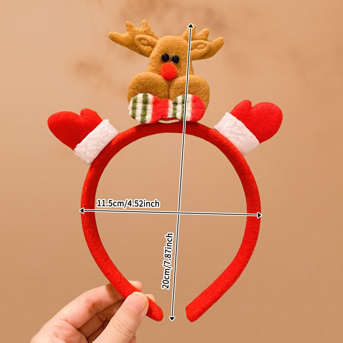 5pcs Christmas Headband with Antlers, Snowman and Old Man Party Cute Hair Accessories