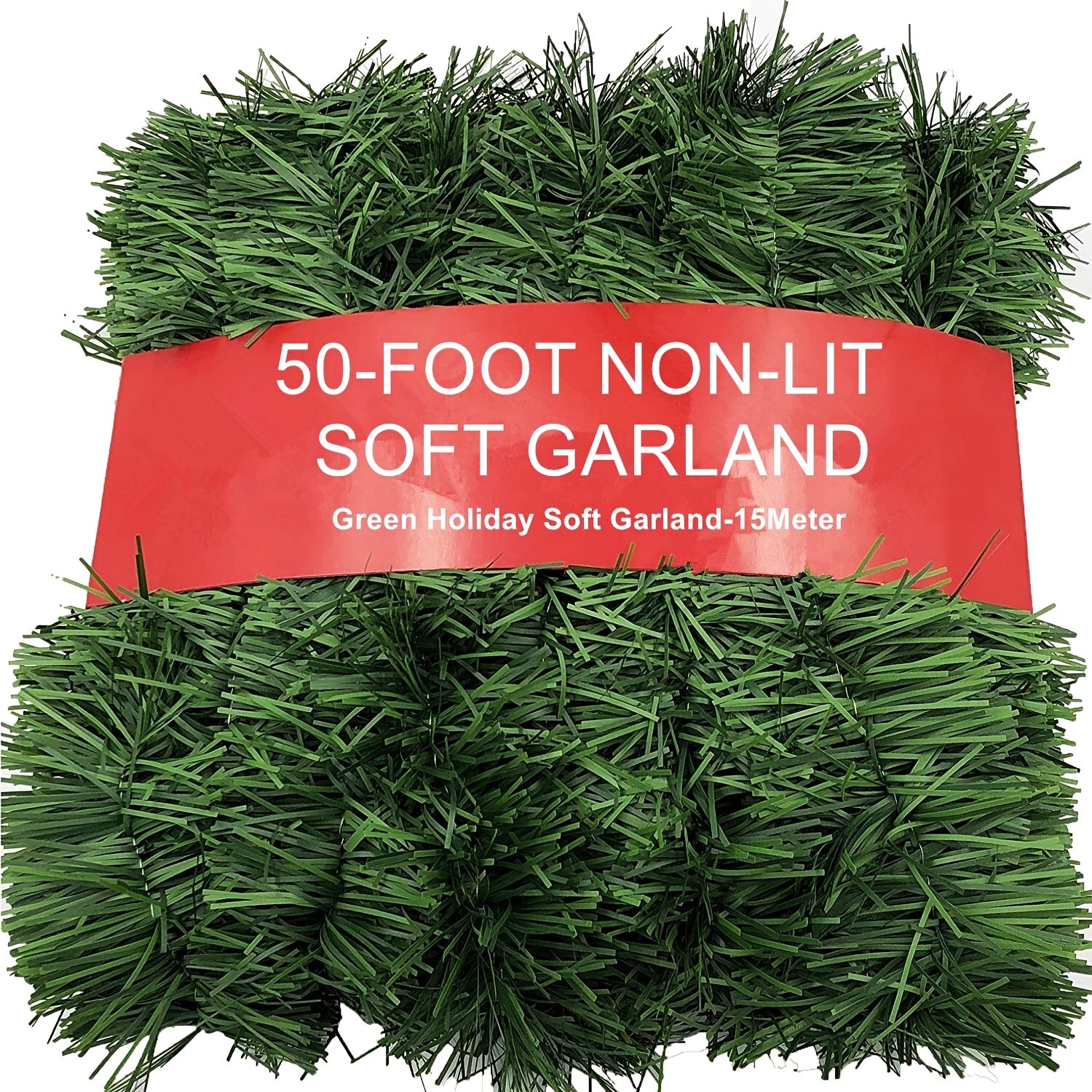 [Premium Soft Garland] 50-Foot Premium Soft Garland - Versatile Artificial Greenery for Christmas, Weddings & Parties | Ideal for Indoor/Outdoor Decorations, Christmas Decorations Outdoor, Wedding Decorations, Party Decoratio