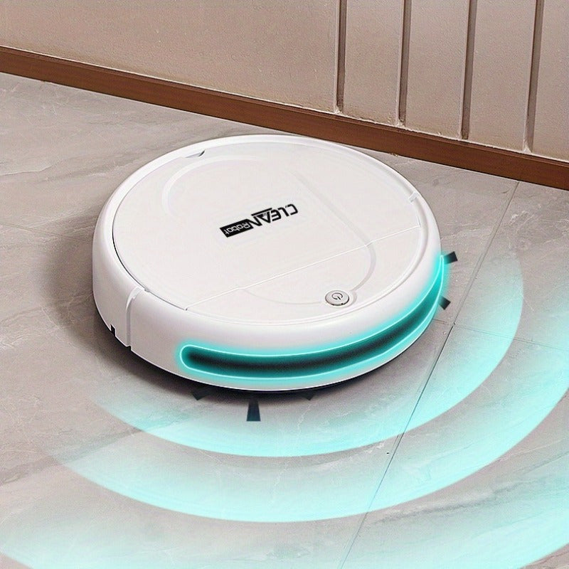[Multi-Purpose Robot Vacuum] 3-in-1 Robot Vacuum Cleaner | Tangle-Free Suction, Automatic Self-Charging, Multi-Purpose for Floor Cleaning, Pet Hair, Paper & Garbage - Fast Charging, Powerful Cleaning, USB Powered, Vacuum Clea