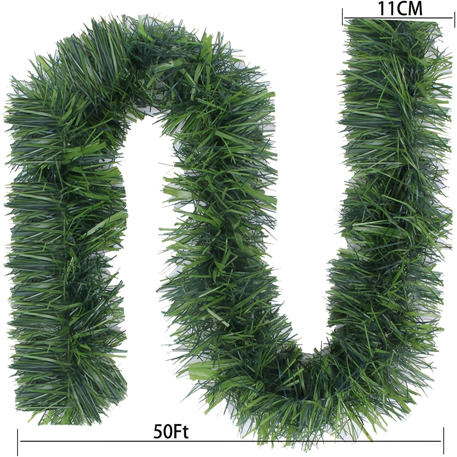 [Premium Soft Garland] 50-Foot Premium Soft Garland - Versatile Artificial Greenery for Christmas, Weddings & Parties | Ideal for Indoor/Outdoor Decorations, Christmas Decorations Outdoor, Wedding Decorations, Party Decoratio