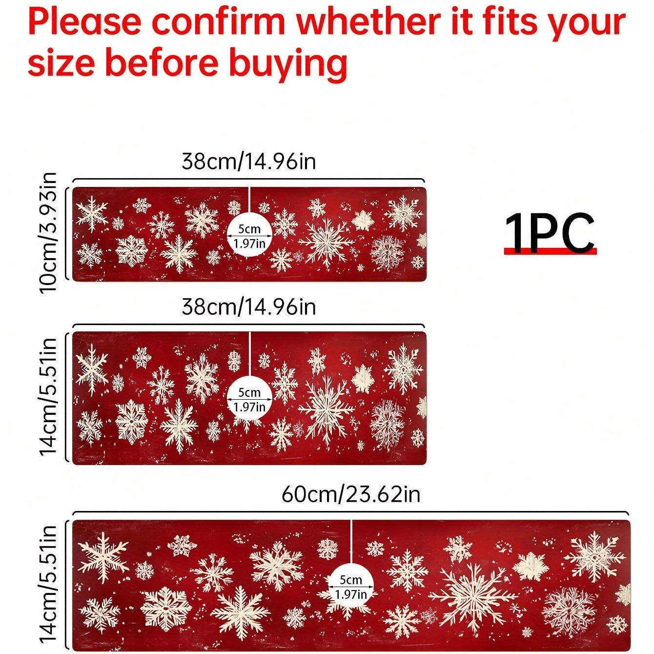 [1PC Christmas Snowflake Mat] Christmas Snowflake Red Dish Drying Mat - 1PC Moisture-Wicking Polyester Kitchen Faucet Pad, Durable and Absorbent Sink Surround Cover for Holiday Decor, Ideal for Home and Gift Use