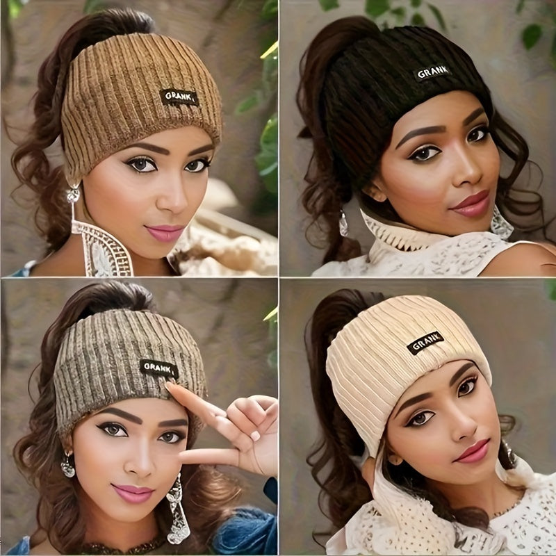 4pcs Women's Soft Stretchy Headbands - Winter Ear Warmers with Comfort Fit, Solid Color Hair Accessories for Cold Weather, Stylish & Cozy Hairbands for Everyday & Formal Wear