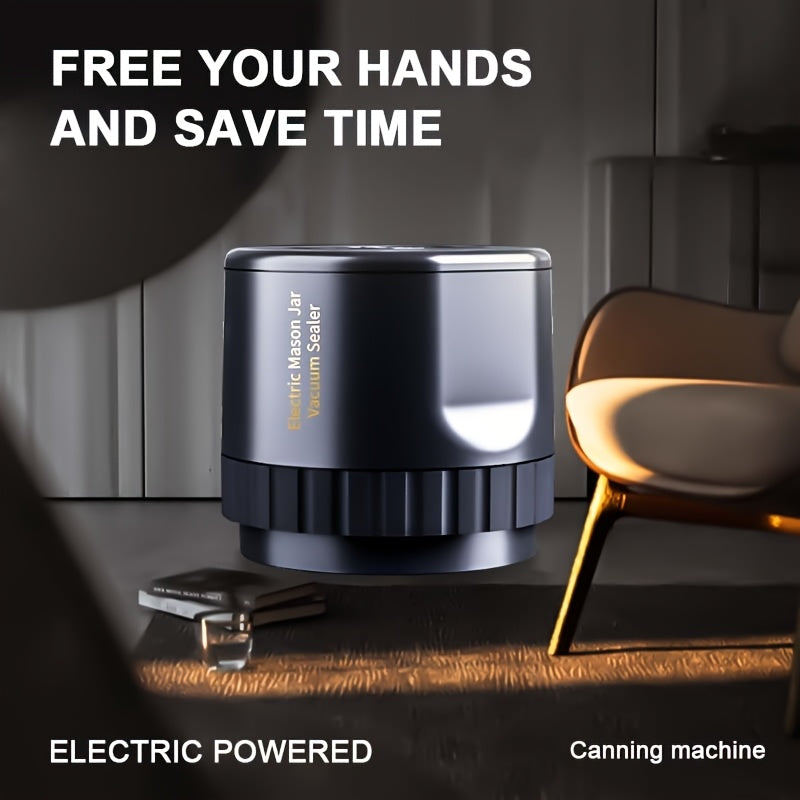 Electric Vacuum Mason Jar Vacuum Sealing Kit - Contains Sealing Lids, Suitable For Wide Mouth And Regular Mouth Mason Jars, Food Preservation Vacuum Sealer For Home Preservation.