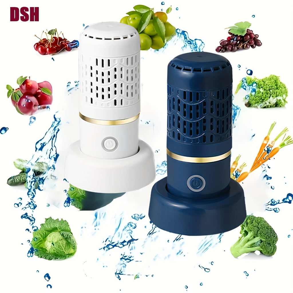 USB Rechargeable Fruit and Vegetable Cleaner - Portable Cleaning Machine for Fruits, Vegetables, Seafood, Meat, and Utensils - Ideal for Travel, Picnics, and Home Use - Essential Picnic Accessory