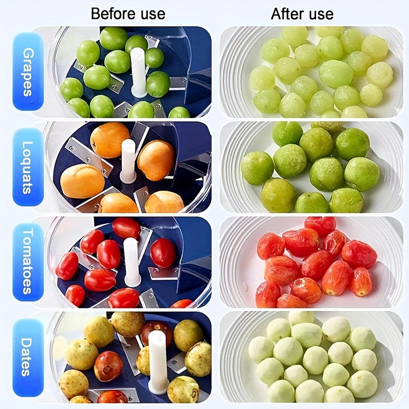 Automatic Electric Fruit & Vegetable Peeler with One-Touch Operation, Multi-Functional Peeling Machine for Apples, Potatoes, Carrots, Tomatoes, Garlic, Grapes, Citrus, Avocados - Heavy-Duty Plastic Processor-like for Quick Pe