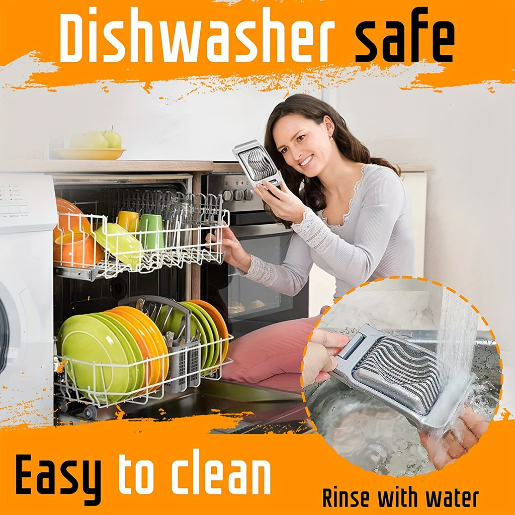 Stainless Steel Egg Slicer for Hard Boiled Eggs, Heavy Duty Aluminium Egg Cutter Dishwasher Safe for Egg Strawberry Soft Fruit Mushroom, Egg Slicing, Compact Cutter, Highquality Steel, Rustresistant, Multipurpose Cutter, Heal