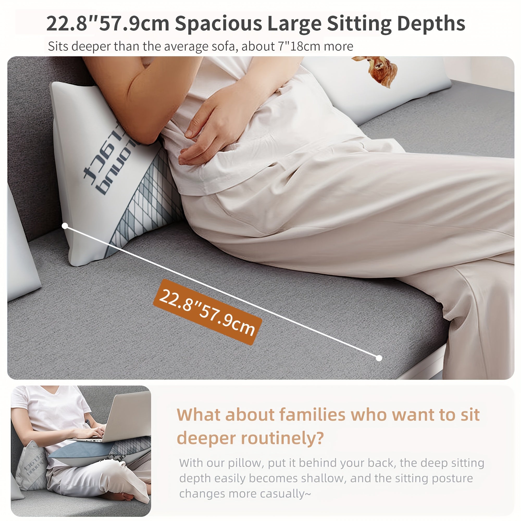 3-in-1 Multifunctional Sofa Bed with Wooden Storage Cabinet, Retractable Double Sofa Bed for Home Use, Space-Saving for Small Apartments, Straight-Line Light Grey Linen Fabric Cushioned Sofa Bed, Suitable for Living Room Or B