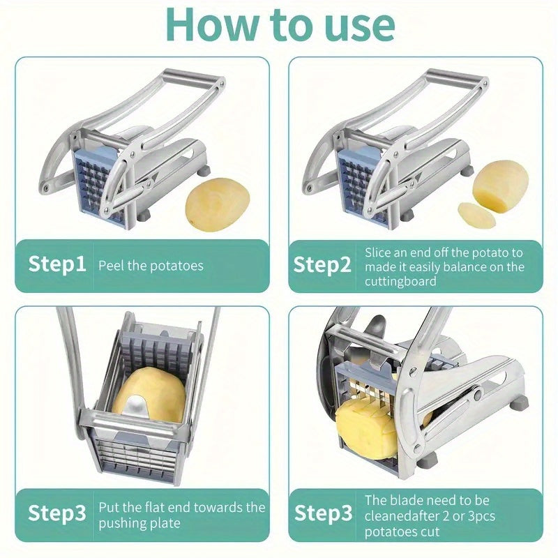 Stainless Steel Potato Masher, Kitchen Vegetable Masher, Manual Fruit Masher, Potato Crusher, Potato Press, Vegetable Crusher, with Non-Slip Handle, for Kitchen