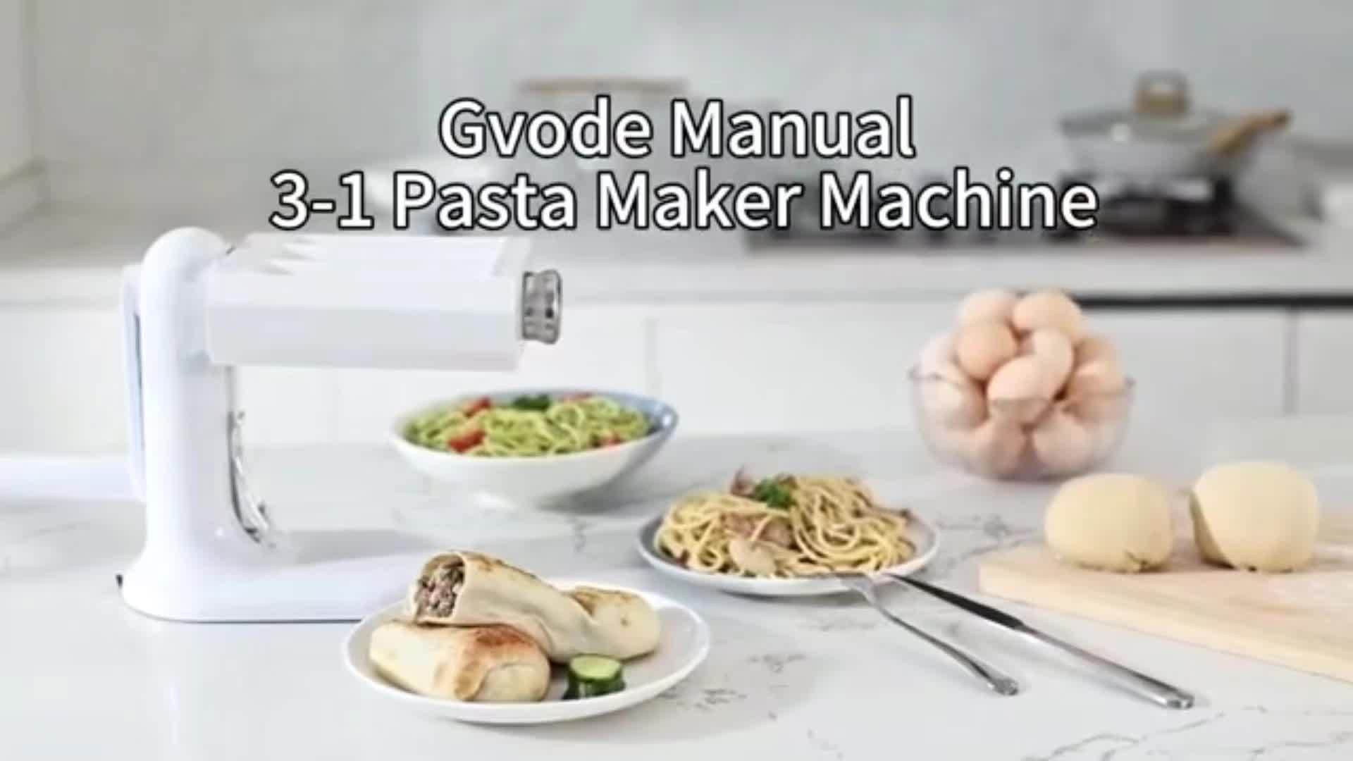 Manual Pasta Maker Machine, 3-in-1 Pasta Maker With 7 Adjustable Thickness Settings, Noodle Maker, Manual Pasta Maker For Pasta Roller, Spaghetti Cutter, Fettuccine Cutter