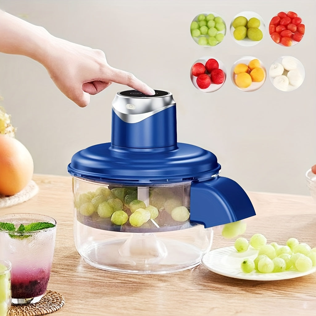 Automatic Electric Fruit & Vegetable Peeler with One-Touch Operation, Multi-Functional Peeling Machine for Apples, Potatoes, Carrots, Tomatoes, Garlic, Grapes, Citrus, Avocados - Heavy-Duty Plastic Processor-like for Quick Pe