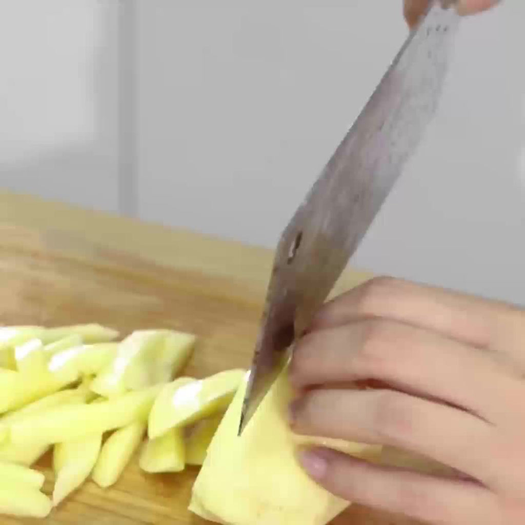 49-Grid Stainless Steel Potato Slicer and French Fry Cutter - Durable, Safe Design for Home, Hotel, and Commercial Kitchens, Vegetable Slicer and Chopper