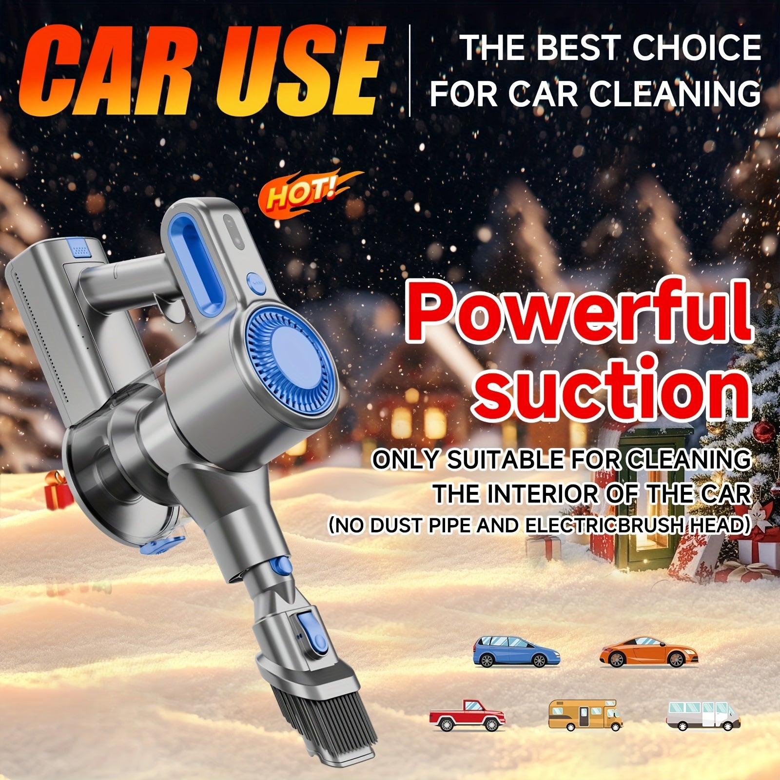 Cordless Vacuum Cleaner, MAX 70Kpa Powerful Stick Vacuum with 45min Runtime, Anti-Tangle Vacuum Cleaners for Home, 50.72oz Dust Cup, Rechargeable wired/Wireless Vacuum for Hardwood Floor Carpet Pet Hair, Cordless Vacuum Clean