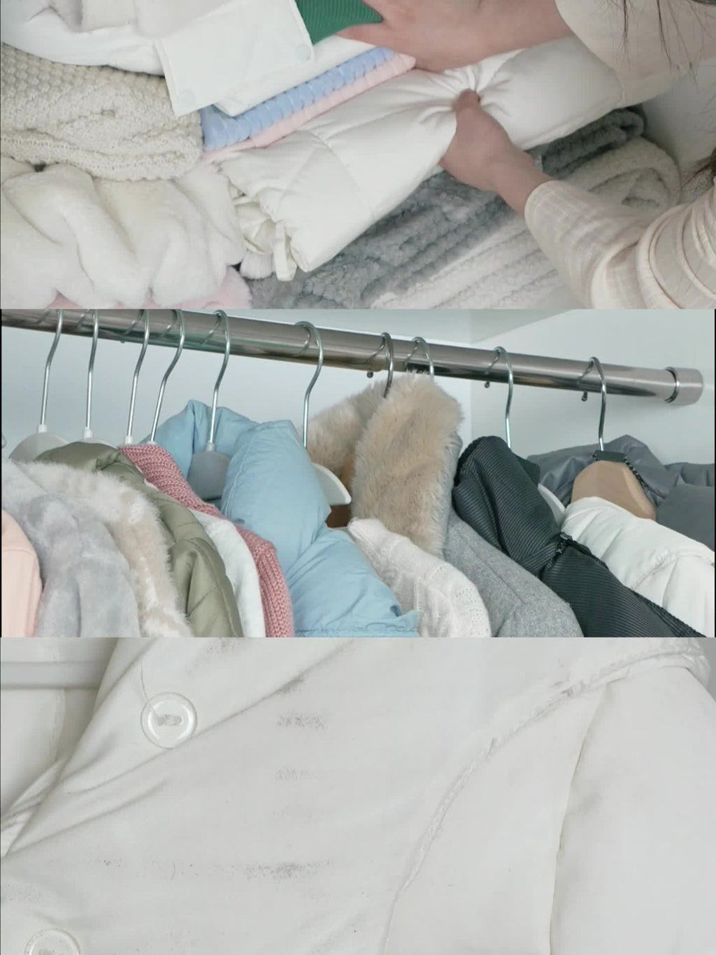 8-Pack Hanging Vacuum Storage Sealer Bags, Space Saving, for Clothes, Suits And Jackets, Wardrobe Organizer Bags, Travel, 8pcs Set (4 Long Bags, 4 Short Bags), White And Transparent