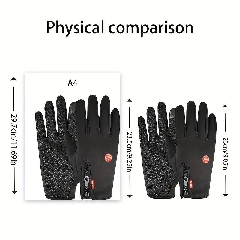 USB Heated Gloves, Heating The Back Of The Hand Has A Constant Temperature Function 5 Touchscreen-compatible, Hand Washable, Made Of Fabric, For Winter Warmth, Outdoor Cycling Gloves For Both Men And Women