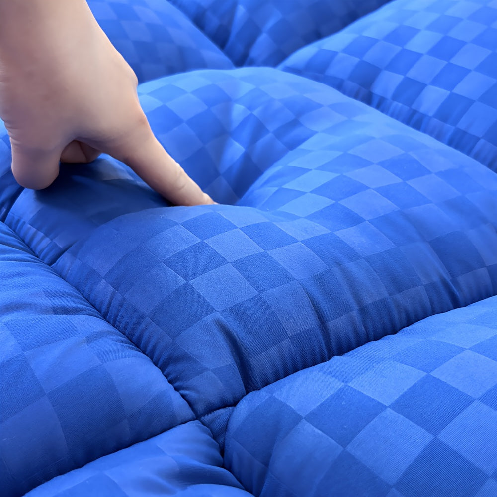 Extra Thick Queen Mattress Topper with 1000GSM Heavyweight - Cooling Quilted Fitted Bed Pad, 8-21" Deep Pocket, Stretchable Mattress Protector, Machine Washable, Spill & Bedbug Proof, Multi-Color Options ( Shown) for Enhanced