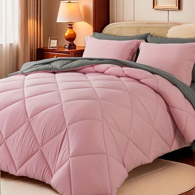 Cosybay 7pcs Luxurious Comforter Set-Breathable Comforter-Ultra-Soft Fluffy Fiber Filling, Warmth for All Seasons-Quilted Comforter, Flat Sheet, Fitted Sheet, Pillowcases, Pillow Shams, Bed In A Bag, Pumpkin Color Halloween C