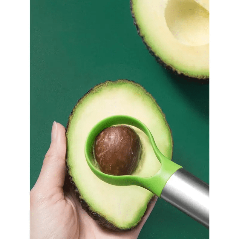 1pc 2-In-1 Avocado Slicer: Effortlessly Peel, Core, And Slice Hass Avocados with Stainless Steel Construction, Outdoor kitchenware, essential tools for outdoor camping and dining