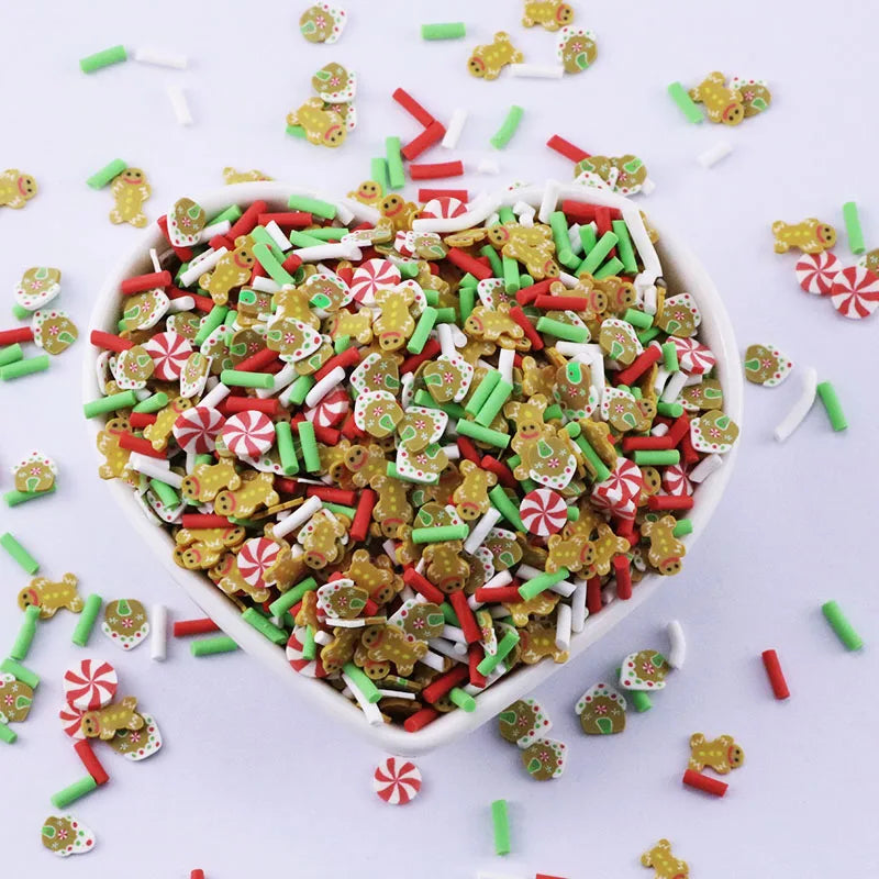 1KG Halloween Candy Corn Pumpkin Sprinkles Mix Polymer Clay Slices Sprinkles for Slime Filler DIY Clay Crafts Decor Nail Art