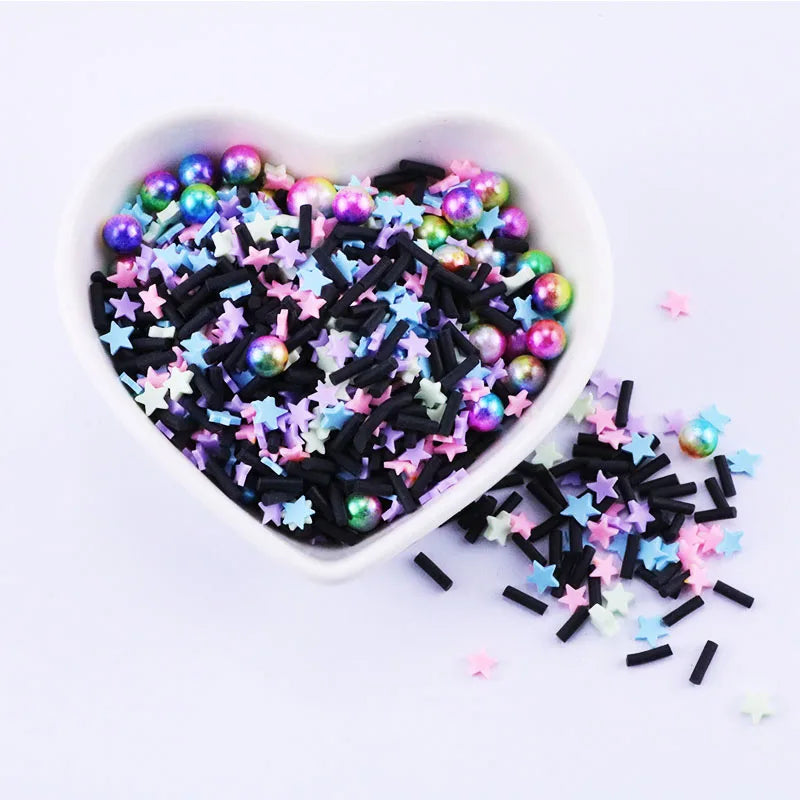 1KG Halloween Candy Corn Pumpkin Sprinkles Mix Polymer Clay Slices Sprinkles for Slime Filler DIY Clay Crafts Decor Nail Art