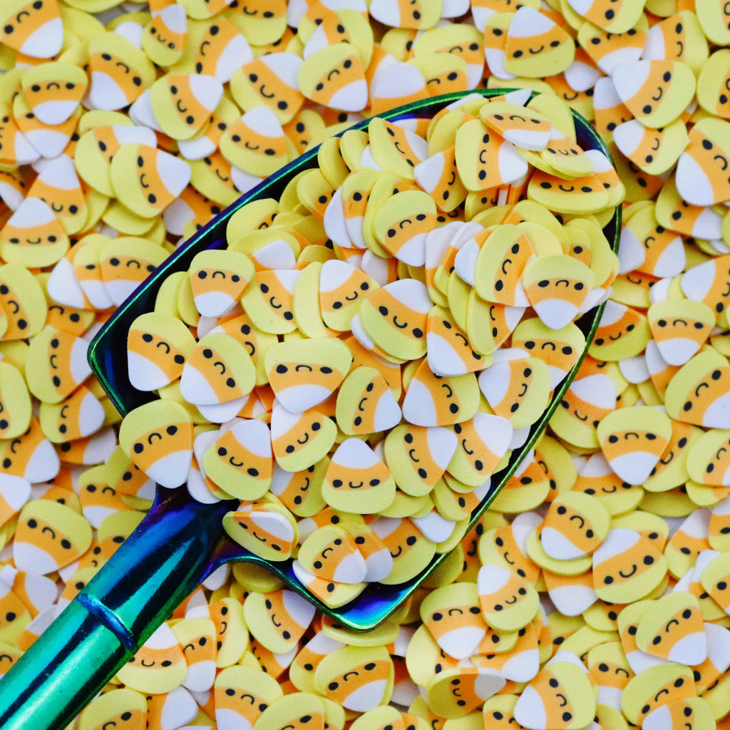 1KG Yellow Orange Halloween Candy Corn Polymer Clay Sprinkle Slices Candy Corns for Slime Kids' DIY Crafts Nail Art Tumblers