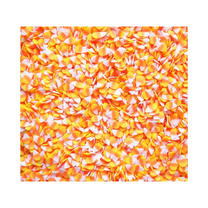 1KG Yellow Orange Halloween Candy Corn Polymer Clay Sprinkle Slices Candy Corns for Slime Kids' DIY Crafts Nail Art Tumblers