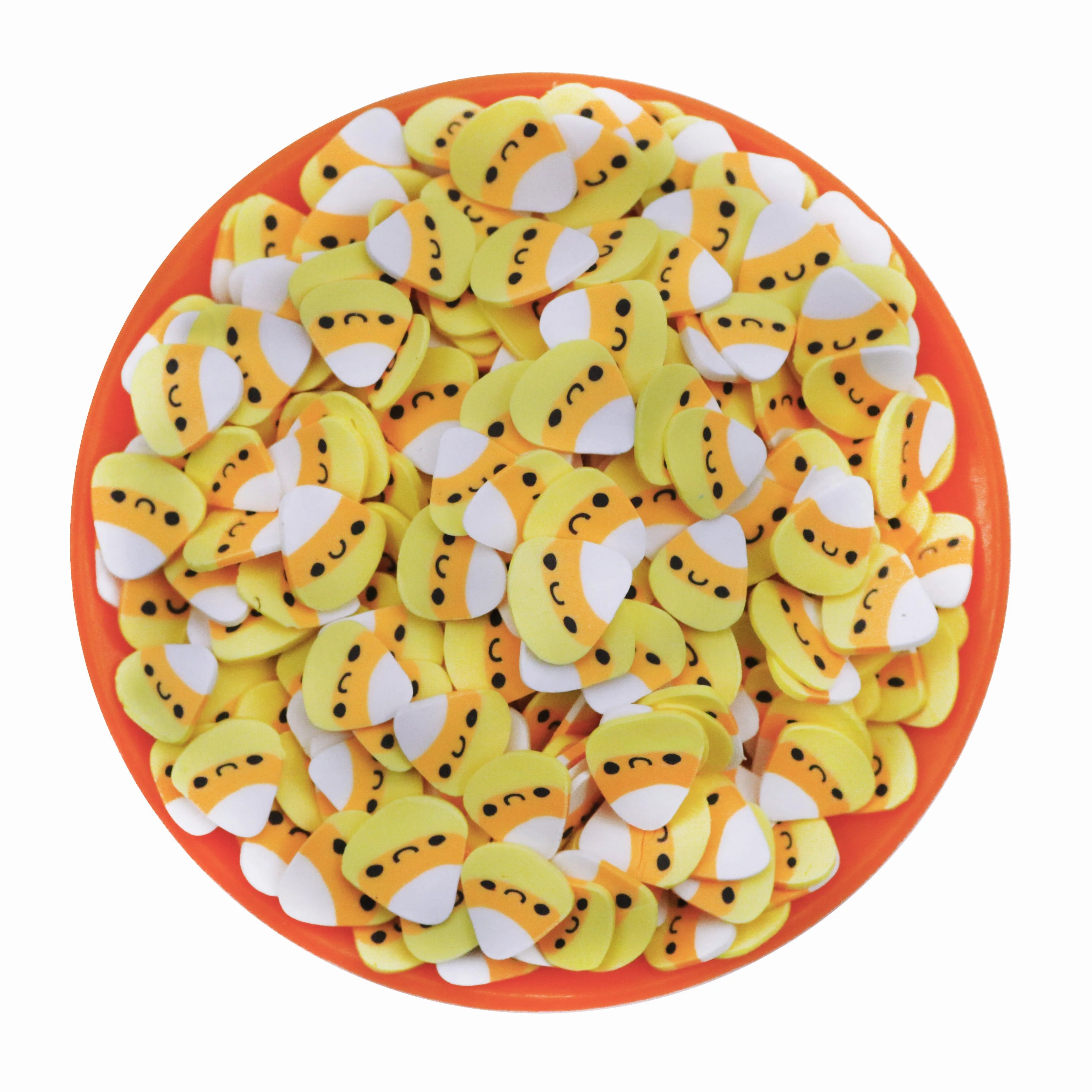 1KG Yellow Orange Halloween Candy Corn Polymer Clay Sprinkle Slices Candy Corns for Slime Kids' DIY Crafts Nail Art Tumblers