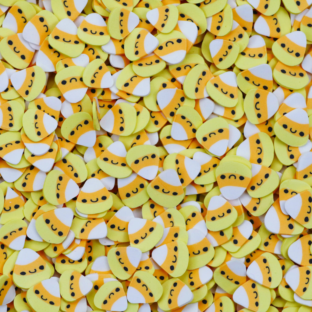 1KG Yellow Orange Halloween Candy Corn Polymer Clay Sprinkle Slices Candy Corns for Slime Kids' DIY Crafts Nail Art Tumblers