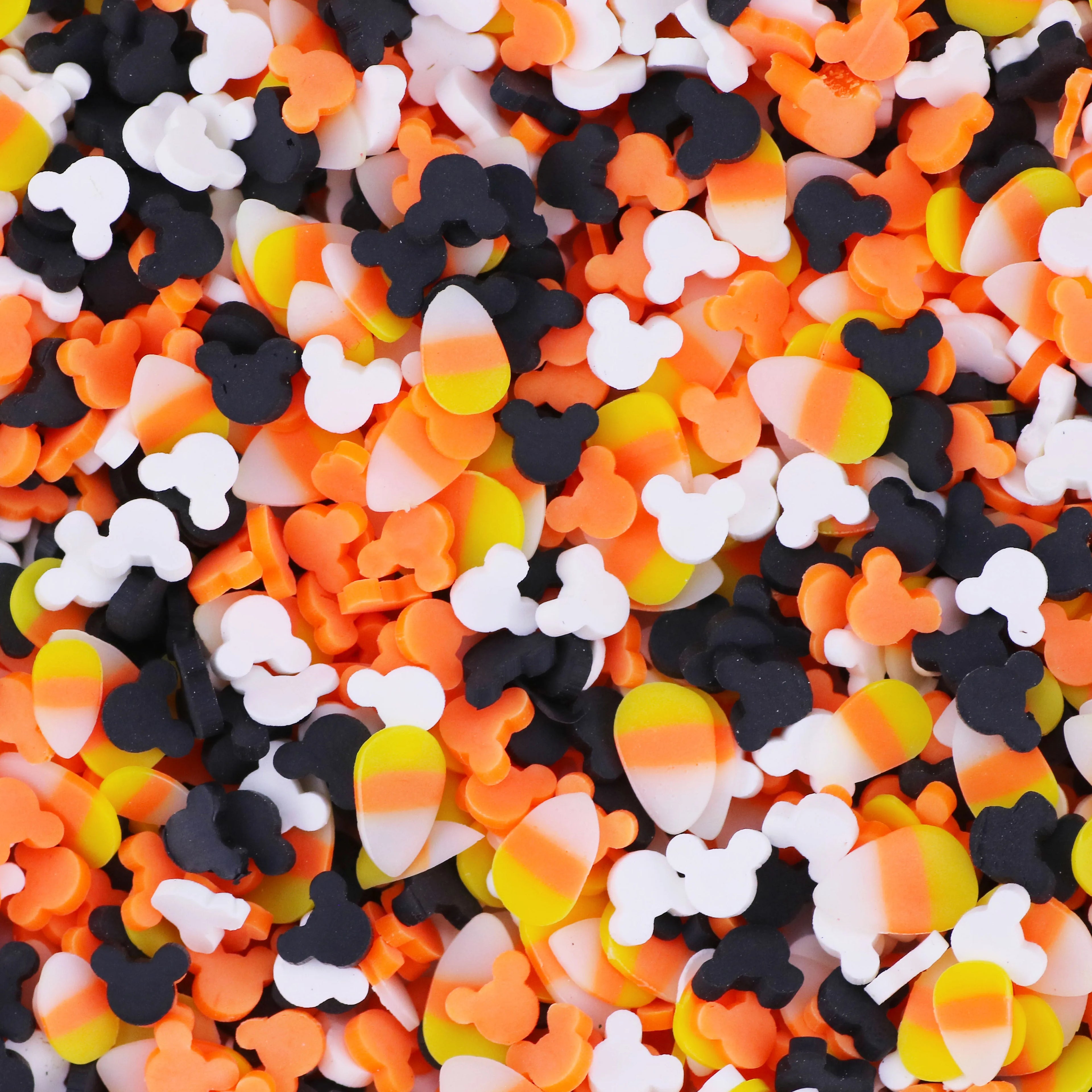 1KG Halloween Candy Corn Cartoon Mouse Polymer Clay Slices DIY Nail Art Decor Sprinkle Slime Filler Model for Clay Crafts
