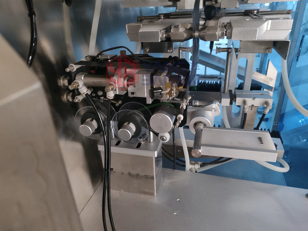 YB-210D Automatic Halloween Candy Premade Pouch Doypack Bag Cotton Gummy Bear Soft Candy Packing Machine