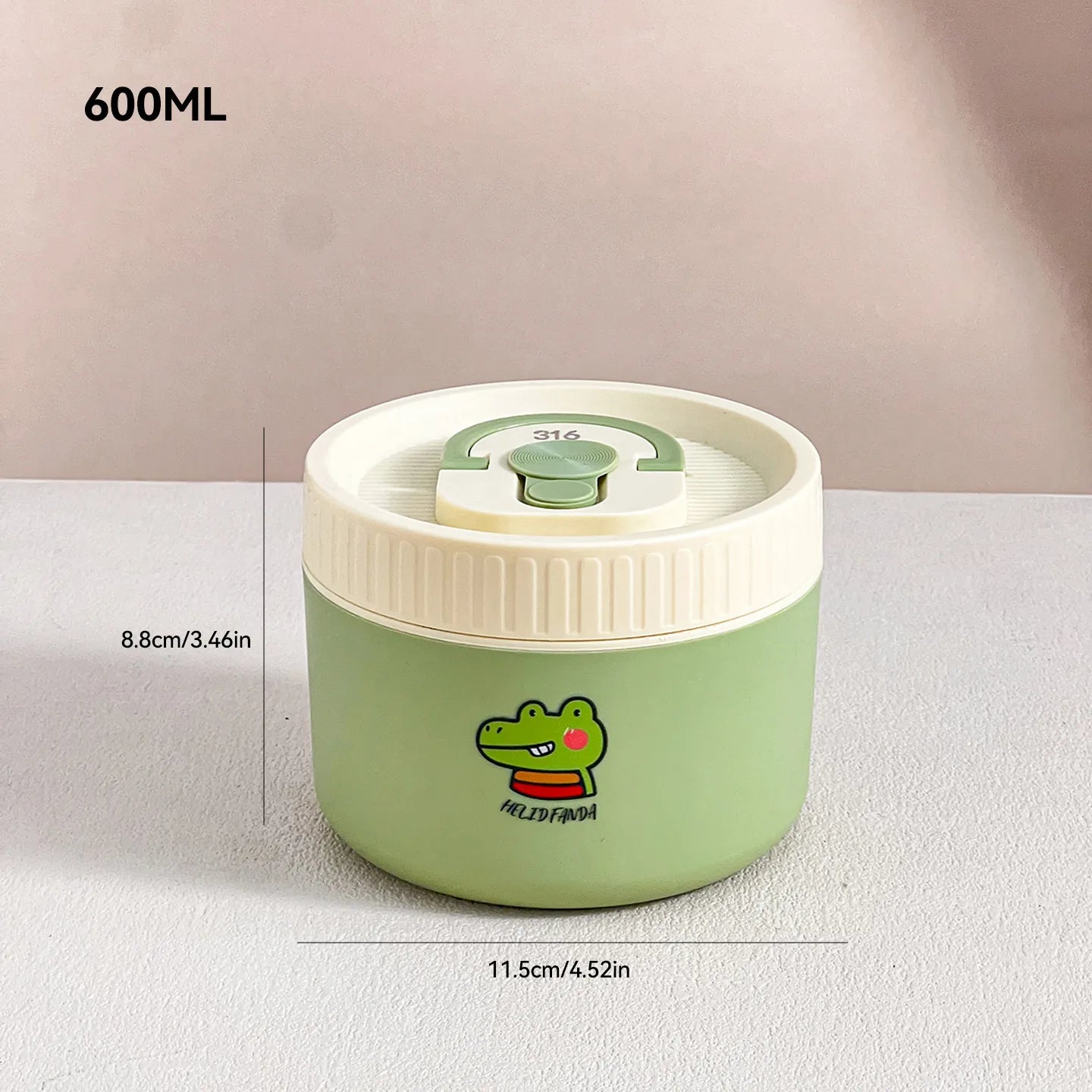 WORTHBUY Microwave Sealed 304 Stainless Steel Thermal Bento Lunch Box Large Capacity Cute Insulated Food Container For Students