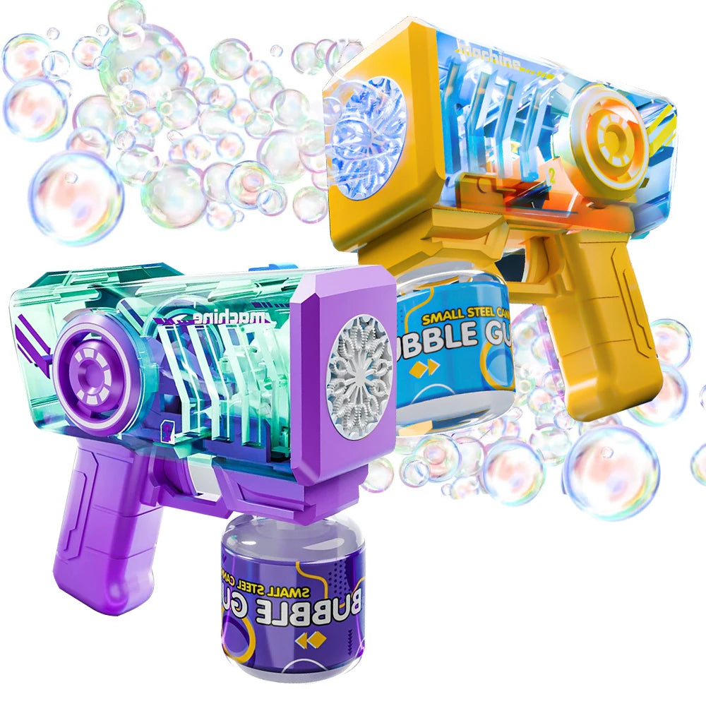 Baby Bubbles Bubble Gun Handheld Electric Toy Non-Drop Soap Bubble Machine Wand Toy Outdoor Kids Toys Children's Day Gift Kids